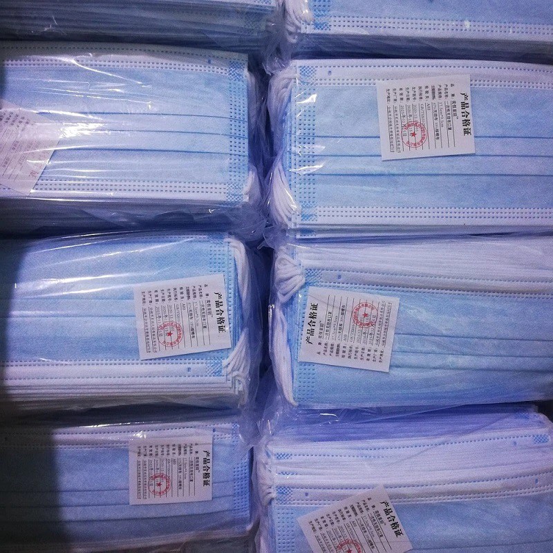 Masker Earlop 3ply - biru