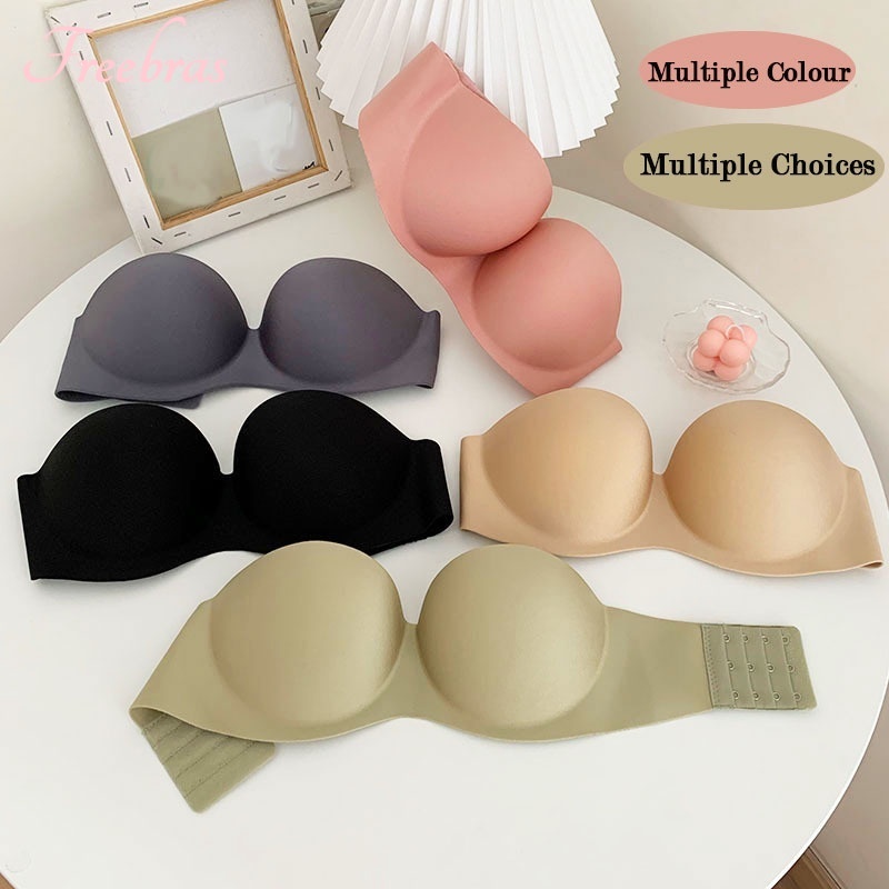 Wanita Seksi Seamless Bra Push Up Bra Tanpa Tali Nirkabel