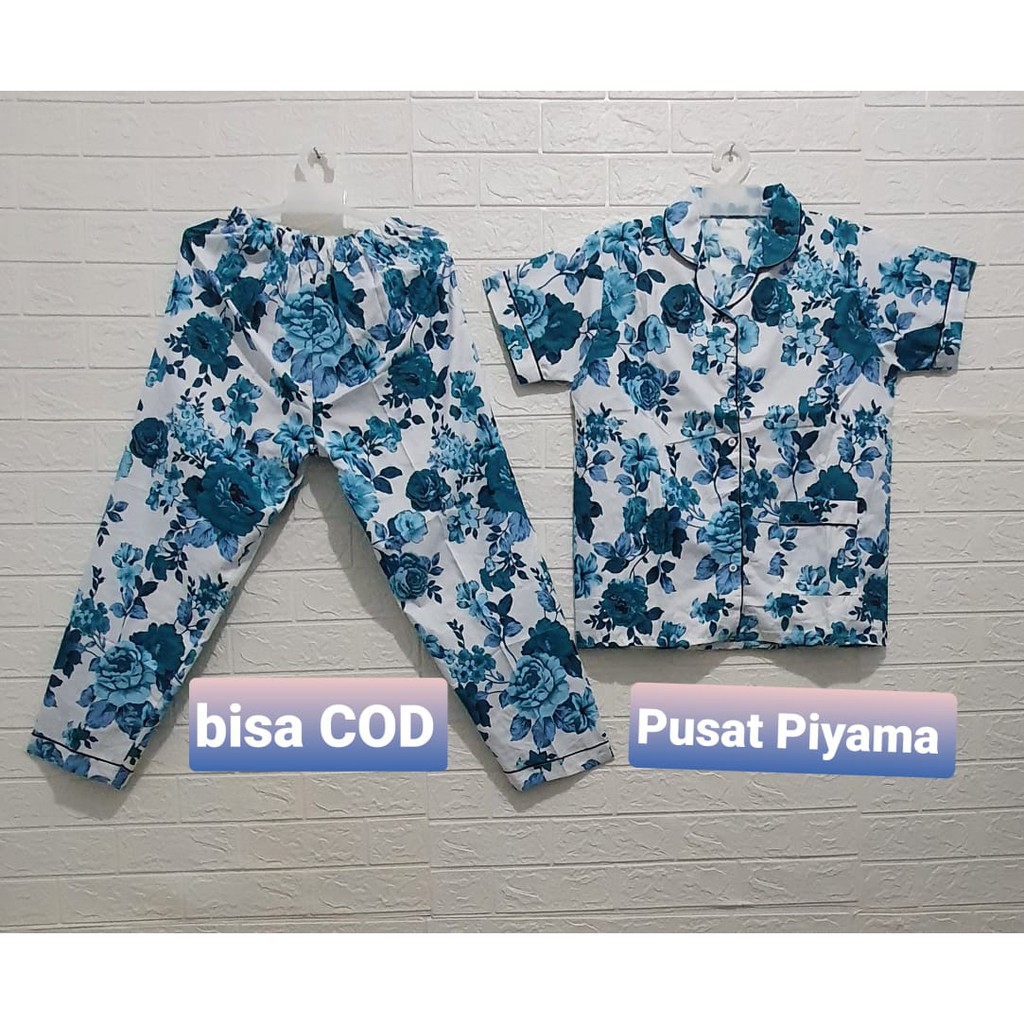 BAJU TIDUR WANITA KARAKTER CP / PIYAMA MOTIF KARAKTER / PIYAMA KARAKTER LUCU / BAJU TIDUR CEWEK-Bunga mawar Tosca