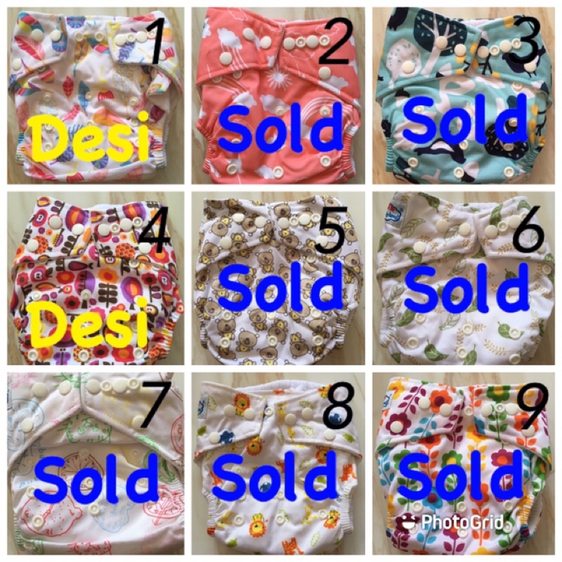 Preloved clodi babyland/popok cuci pakai/babyland clodi