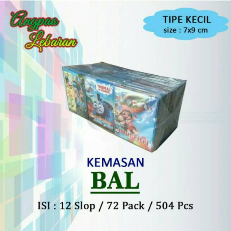 (+- ISI 504 PCS) ANGPAO/AMPLOP LEBARAN KECIL 1BAL ISI 12 PACK SUDAH DI LEM