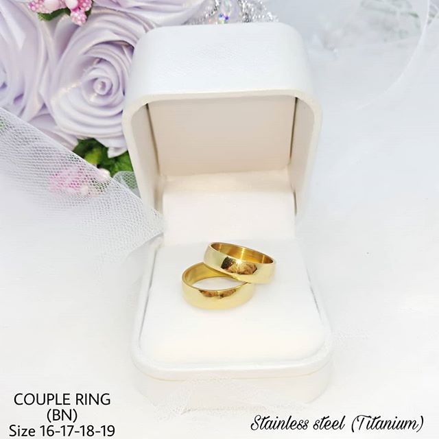 (BUKAN SEPUHAN) CINCIN KAWIN XUPING SEPASANG LAPIS EMAS 24K ASLI