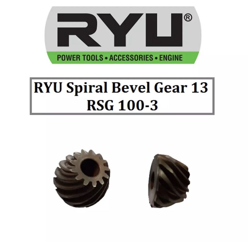 Ryu Spiral Bevel Gear 13 RSG 100-3 / Gear Gerinda Tangan 4 Inch /Gigi Nanas