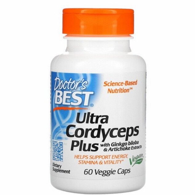 Doctor's Best Ultra CORDYCEPS PLUS Ginkgo Biloba Artichoke extract 60