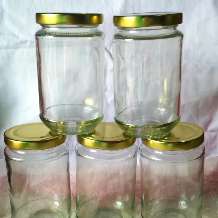 TOPLES JAR KACA 330ML TUTUP ALUMUNIUM