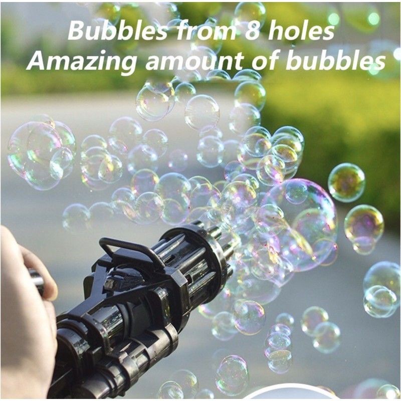 MAINAN BUBBLE ELEKTRIK GATTLING GUN/ MACHINE GUN ELEKTRIK BUBBLE/ GATTLING BUBBLE GUN TOYS