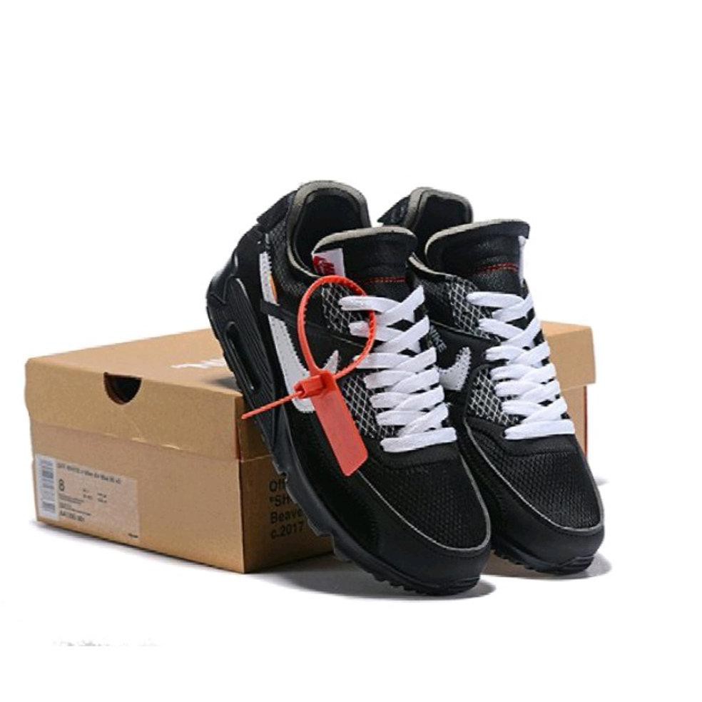 TERLARIS  NIKE AIR MAX 90 X OFF WHITE DESERT ORE BLACK TERBARU