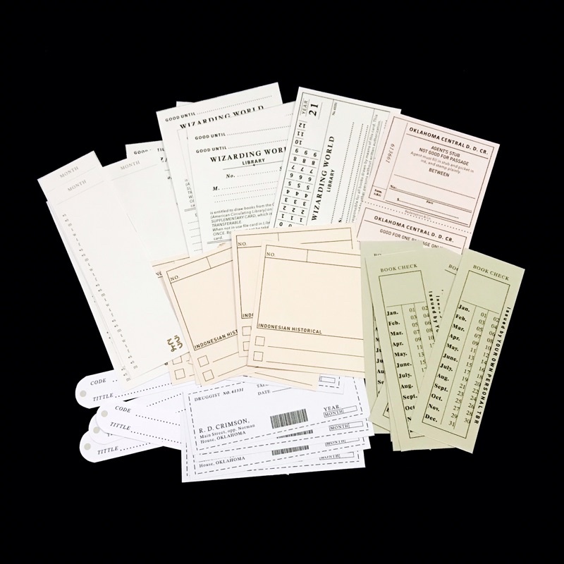 [PART 3] Vintage Flake Perintilan Journal Vintage Kertas Memo Aesthetic Deco Journal Scarpbook-Receipt