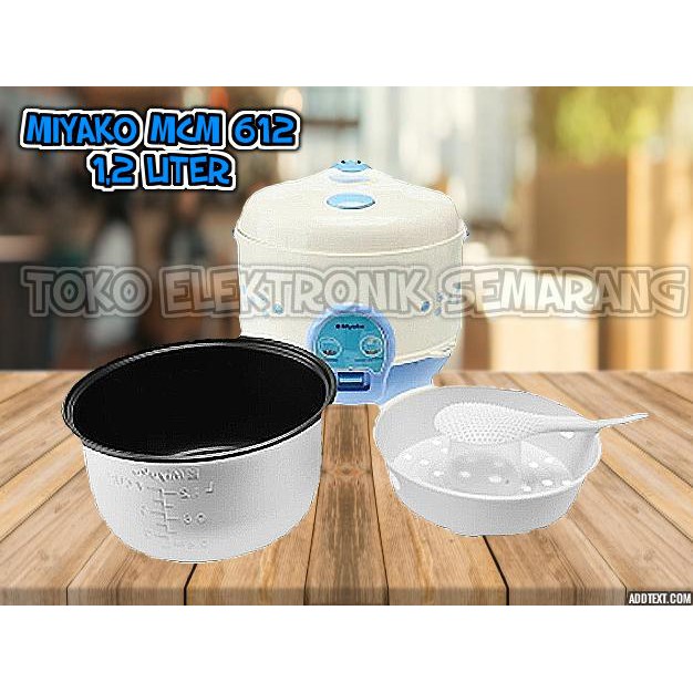 MIYAKO MCM 612 / MCM 512 1.2 LT MAGIC COM MAGIC JAR 3IN1 PENGHANGAT MEMASAK MENGUKUS NASI