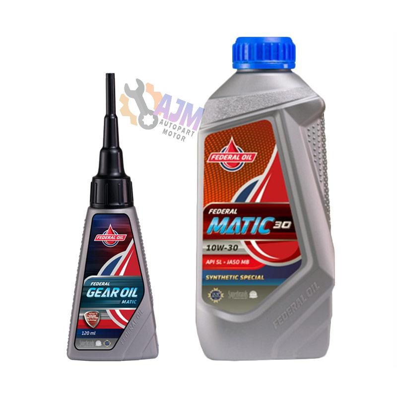 PAKET OLI  FEDERAL METIC OLI MESIN 800M + OLI GARDAN 120 ML