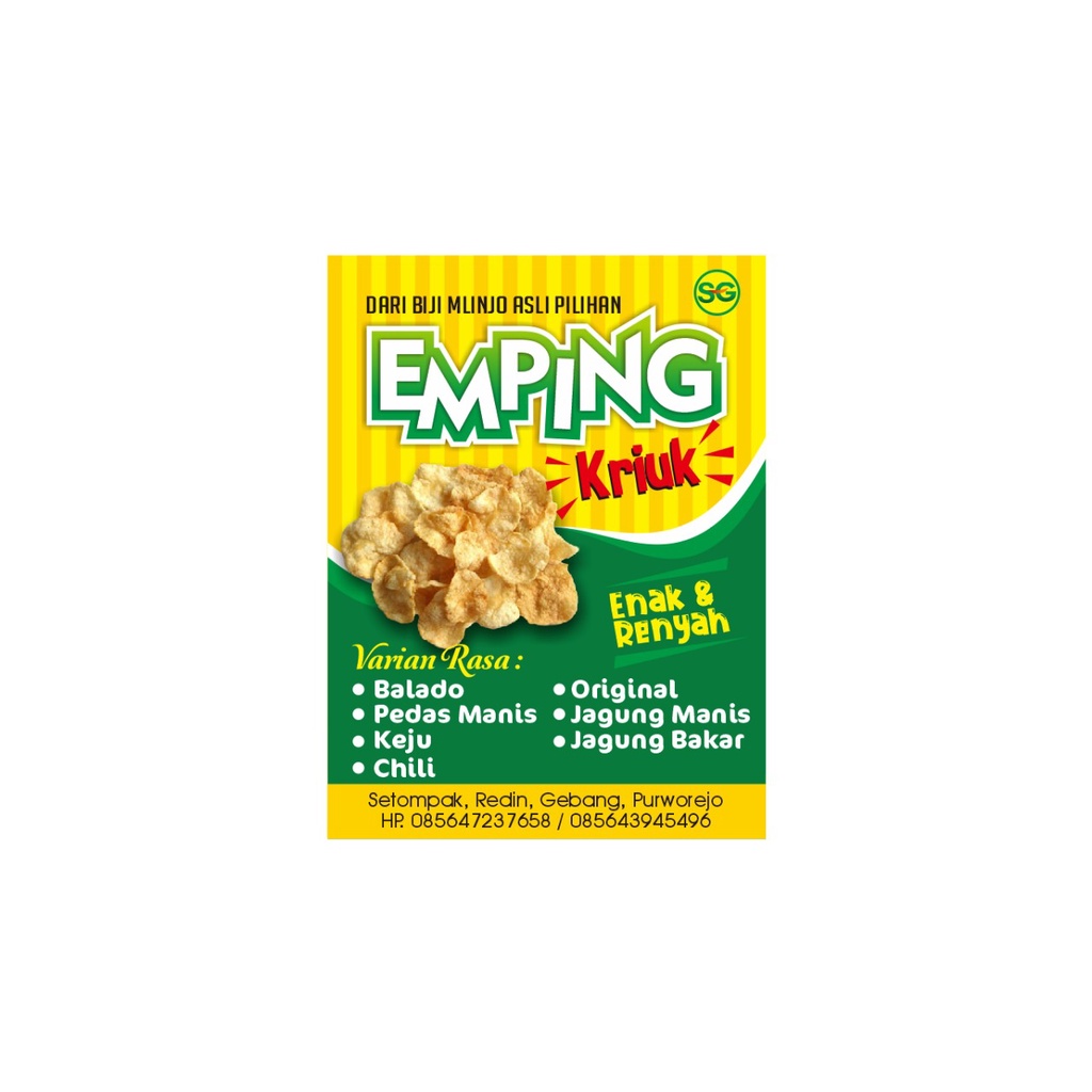 

Emping rasa SG