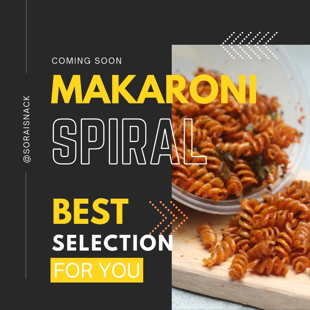 

(Sorai,snack) Makaroni Spiral 200 g Aneka rasa|Makaroni |Snack|Jajanan