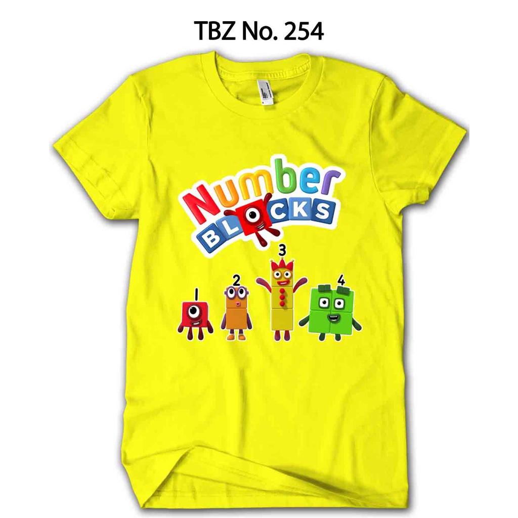 Kaos Numberblocks DEWASA Cubes Cotton Premium 24s Distro