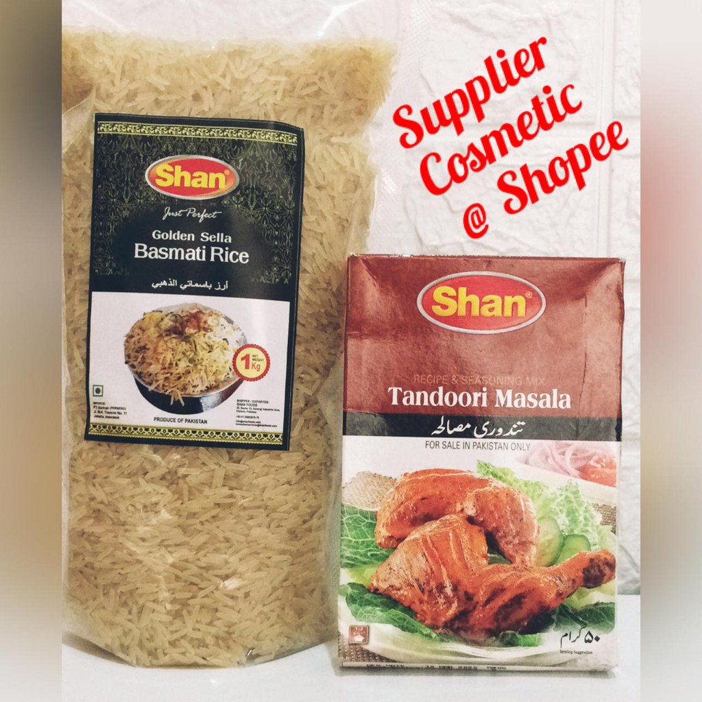 

Beras Basmati Import Shan 1Kg Plus Bumbu Shan Paket Super Hemat
