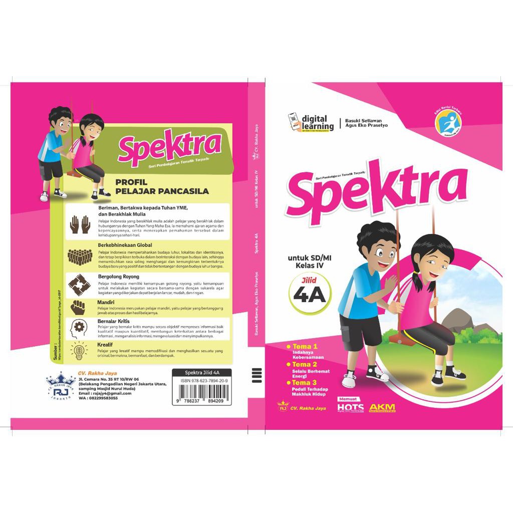 Spektra Tematik Terpadu 4A, Kelas 4 Jilid A : Terdiri dari tema 1,2 & 3 (Seri AKM)