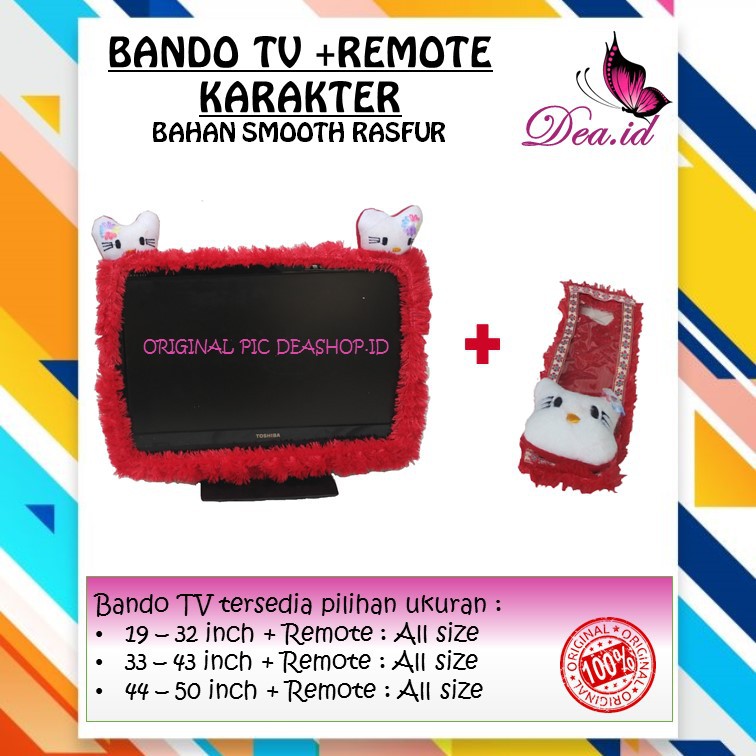 [DEASTORE] BANDO SARUNG TV LCD LED UKURAN 14 - 43 INCH + REMOTE ALL SIZE