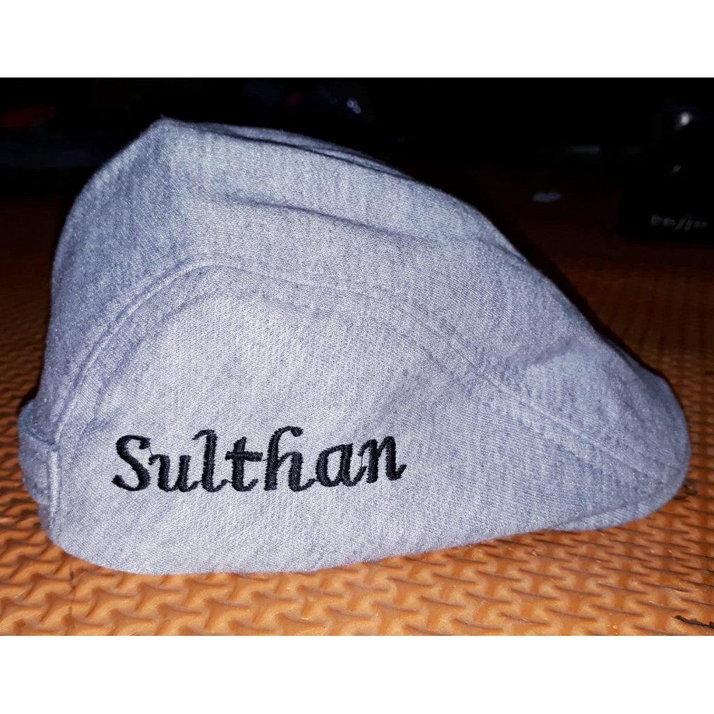 TAMBAH NAMA topi flat cap anak topi kodok