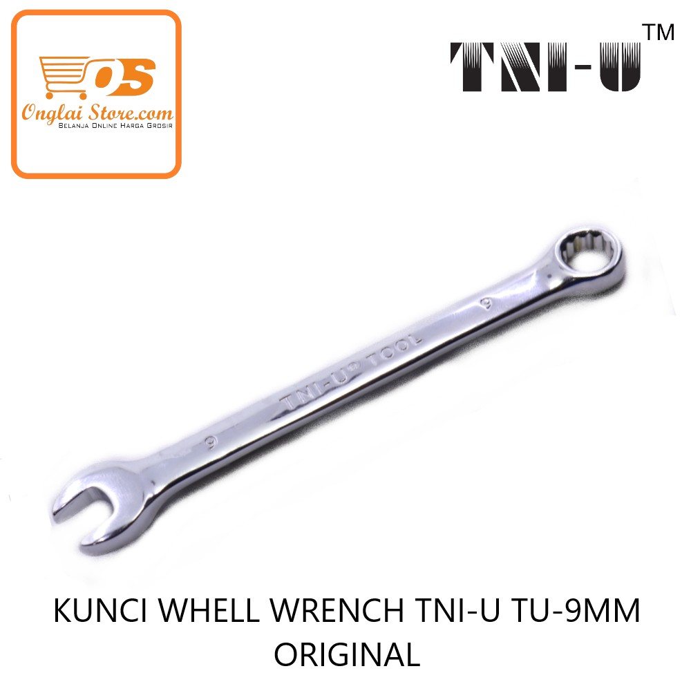 KUNCI WHELL WRENCH TNI-U TU-9MM ORIGINAL 两用扳手  (HARGA SPESIAL)