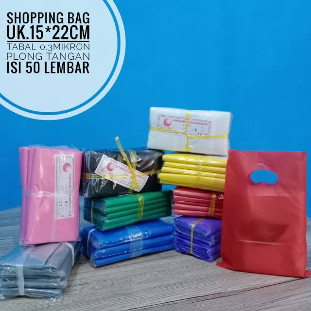 

SHOPPING BAG UK.15*22cm tebal 0,3 mikron