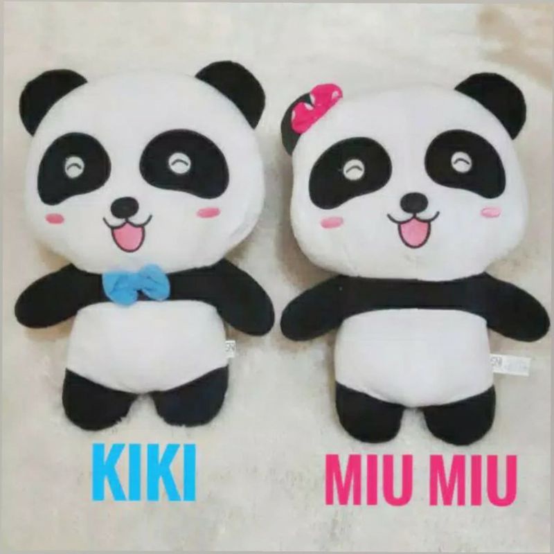 BONEKA 35cm ANIMAL PANDA BABYBUS NYALA LAMPU LED GLOW KIKI BOYS MIU MIU GIRL BABY BUS TOYS DOLL