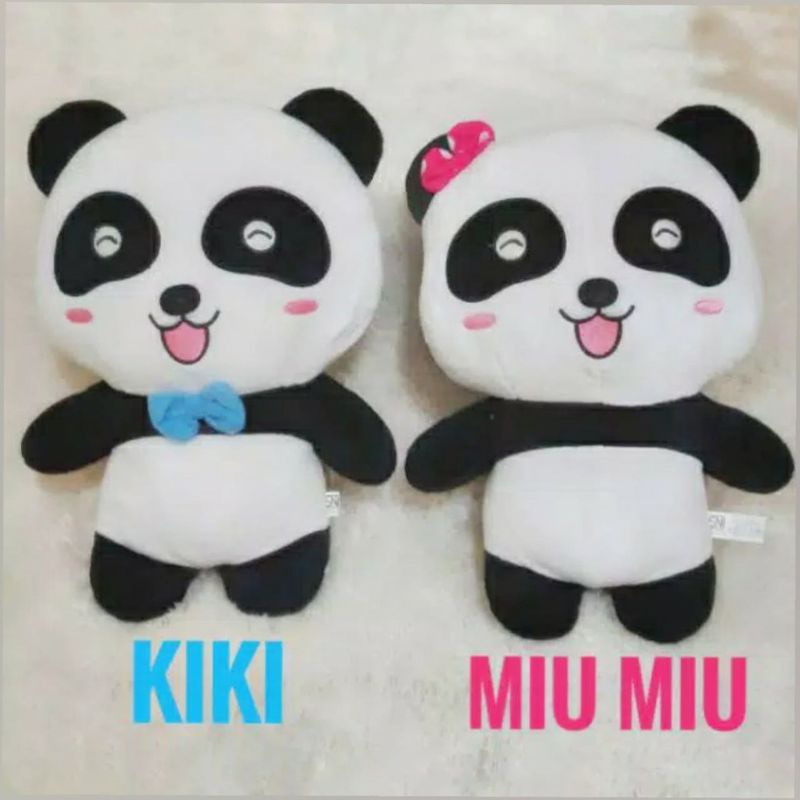 BONEKA 35cm ANIMAL PANDA BABYBUS NYALA LAMPU LED GLOW KIKI BOYS MIU MIU GIRL BABY BUS