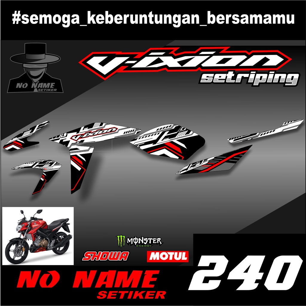 Sticker Striping Lis Variasi Vixion (240) 2015 2016 New Advance NVA