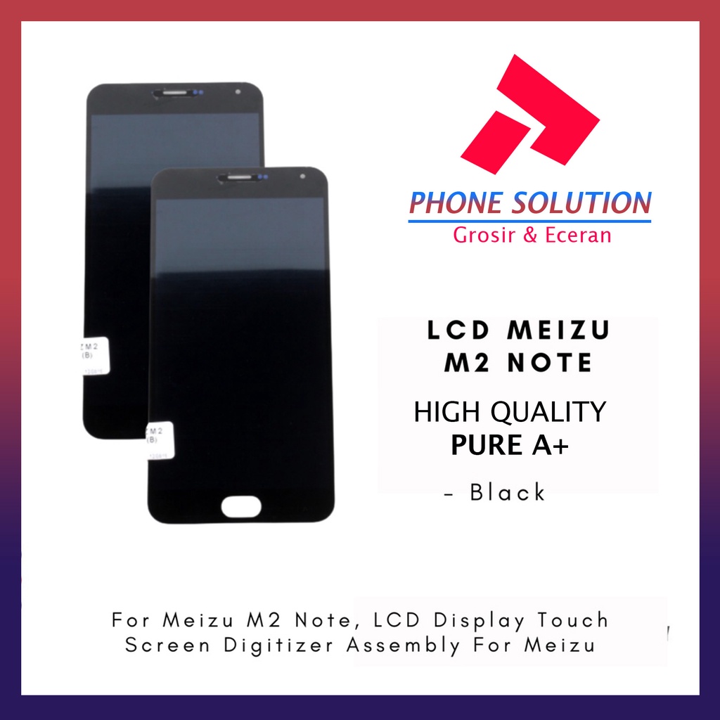 LCD Meizu M2 Note Original Fullset Touchscreen // Supplier LCD Meizu - Garansi 1 Bulan