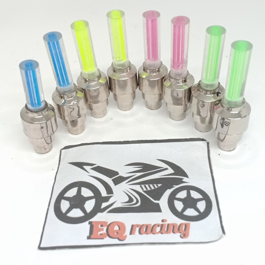 Tutup pentil led nyala lampu ban motor sepeda mobil tutup pentil led