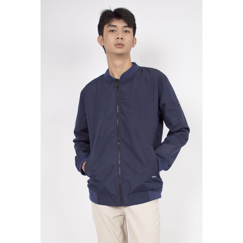 Fortglass Jaket Bomber Jaket pria Lengan Panjang Water Proff