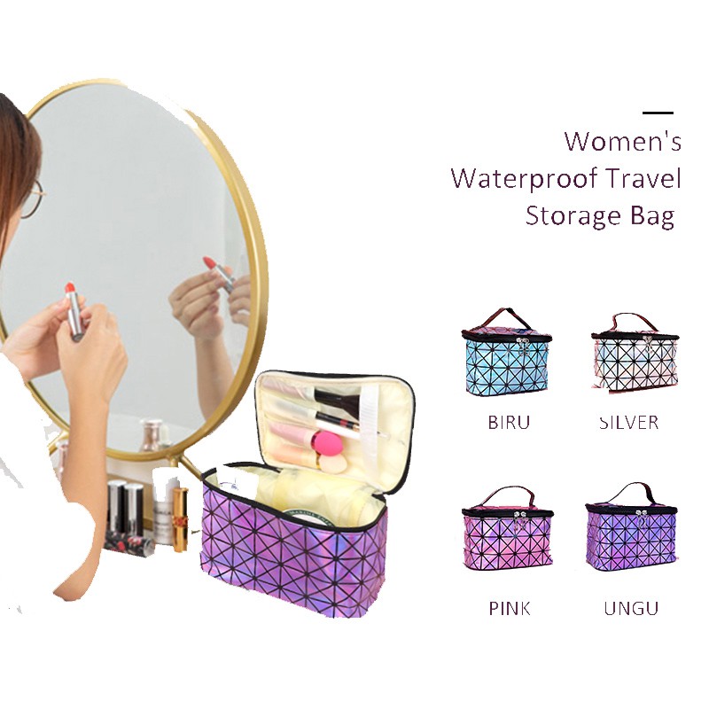 

HerBaay Tas Makeup Pouch Laser