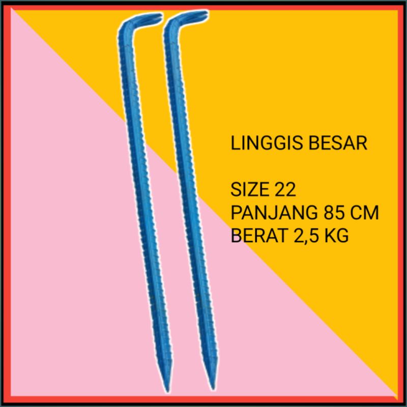 LINGGIS BESAR PANJANG LINGGIS ULIR ALAT PERTUKANGAN PERKAKAS TUKANG BANGUNAN LINGGIS BESAR MURAH