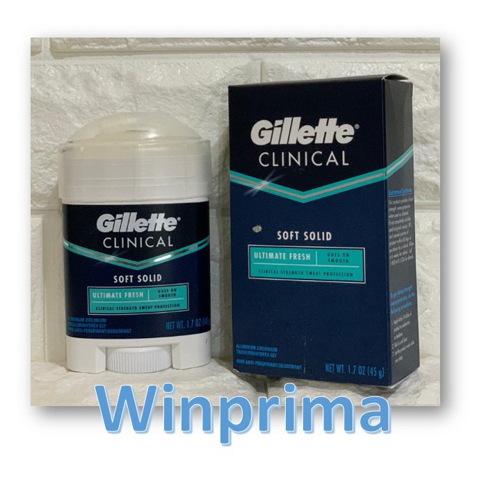 Gillette Ultimate Fresh - Gillette Clinical - AntiPerspirant Deodorant - Gillette