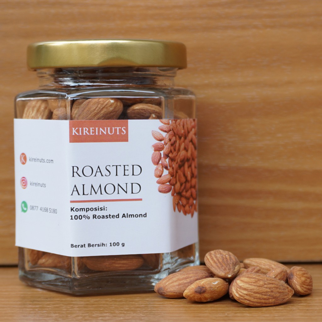 

Snack Kacang Almond Panggang Premium Kemasan Toples Kaca