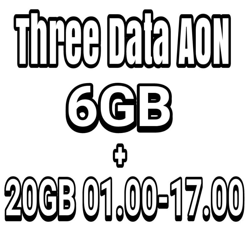 PAKET KUOTA INTERNET 3 THREE TRI 6 GB
