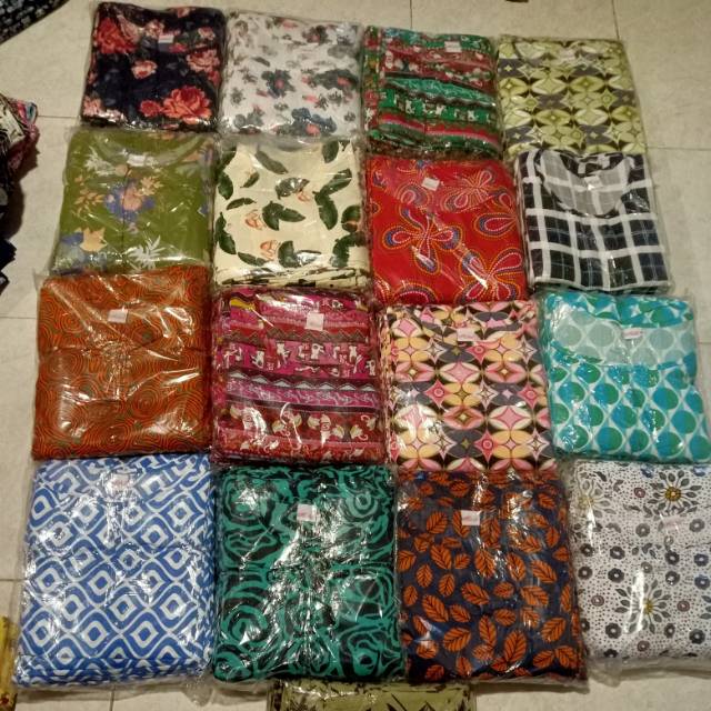 Paket Usaha Daster Habel Selutut Non Busui 1 Lusin Bebas Pilih Motif