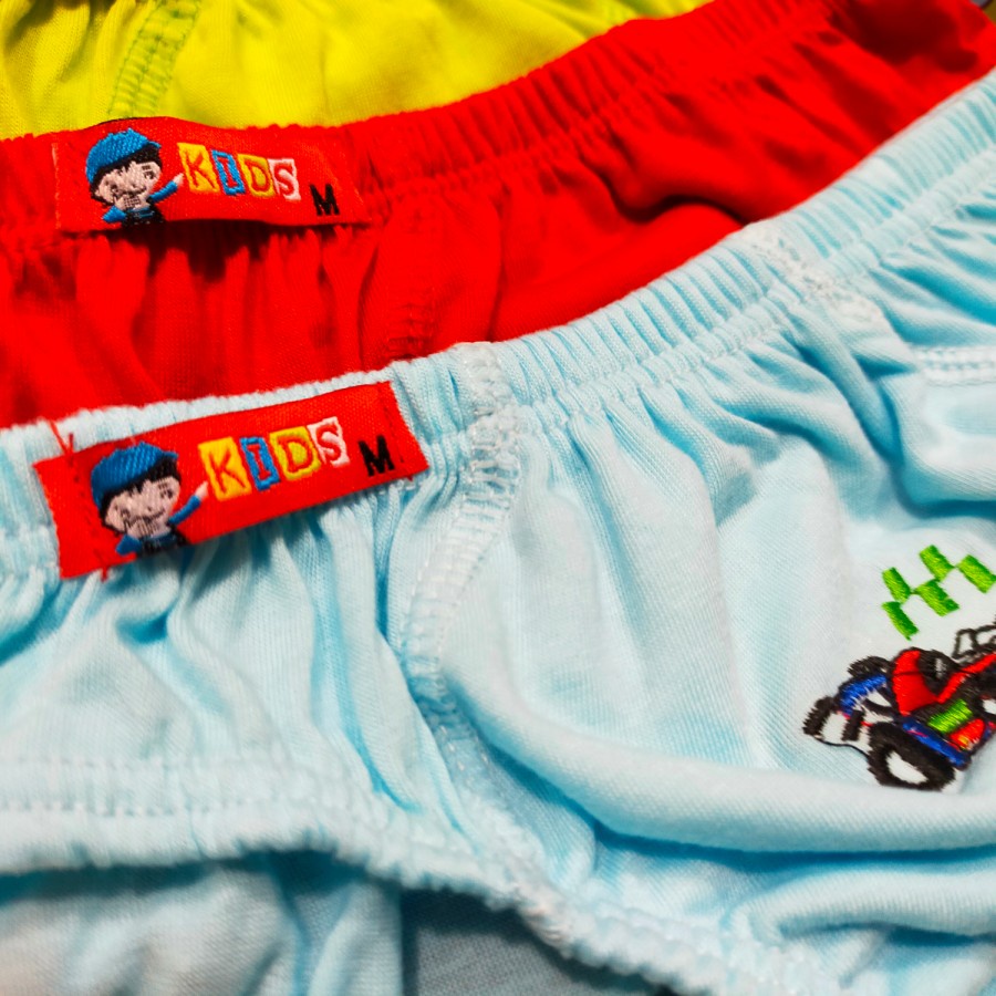 3 Pcs Celana Dalam Anak Laki-Laki AGREE AK - 017 CD Boys Underwear Bahan Katun