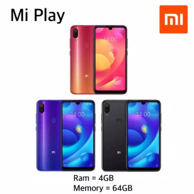 Xiaomi mi play 4 / 64 GB Garansi Resmi BCell