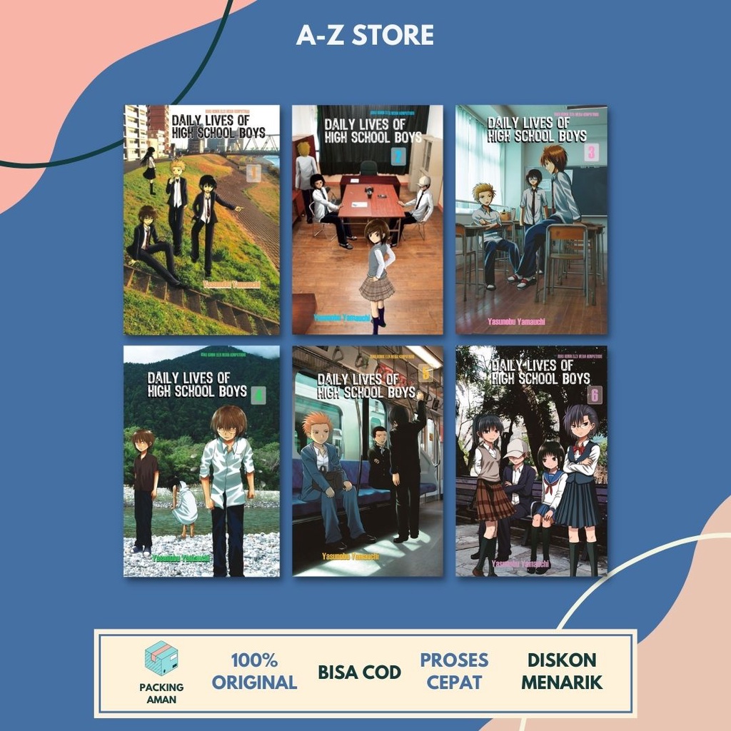 AZ - Komik Daily Lives Of High School Boys Volume 1-6