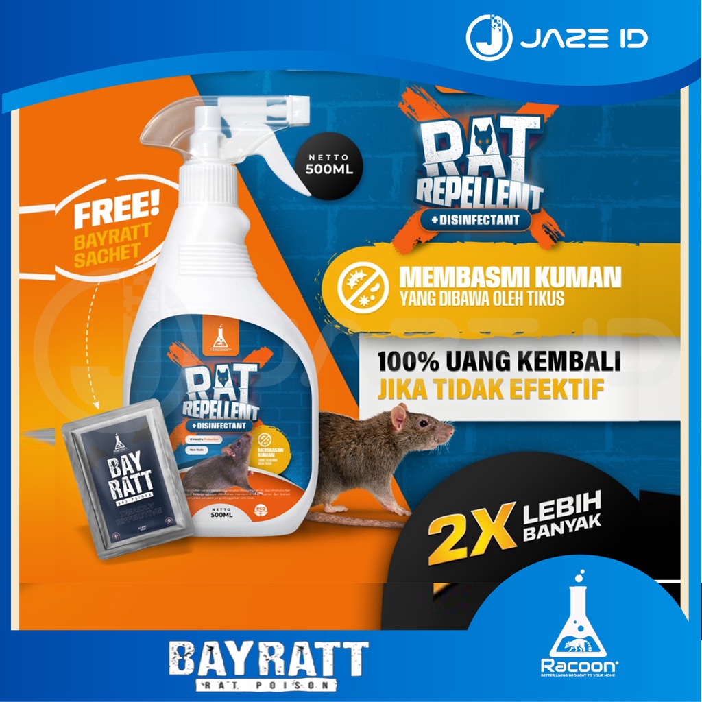 Racoon Rat Repellent Pengusir Tikus Tidak Beracun Tahan 6 Bulan
