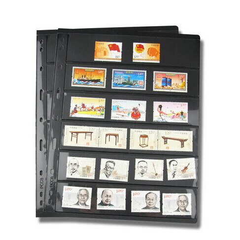

Produk PreOrder 10PCS Postage Stamp Album Sheets PCCB 6 Rowall Post Stamps Album Pages Accommodate