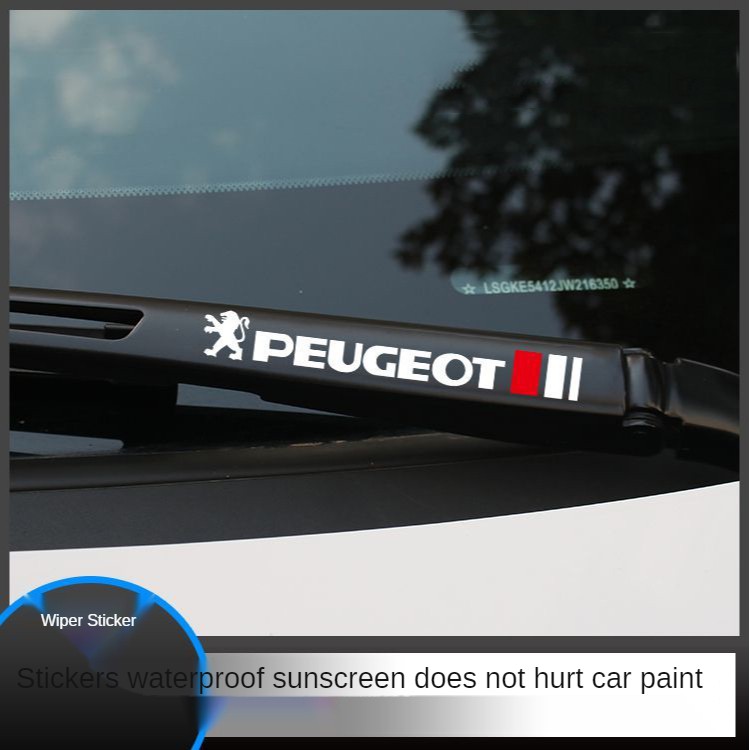 Stiker Penghapus Untuk Peugeot Wipers 206 207 307 4008 Rcz 5008