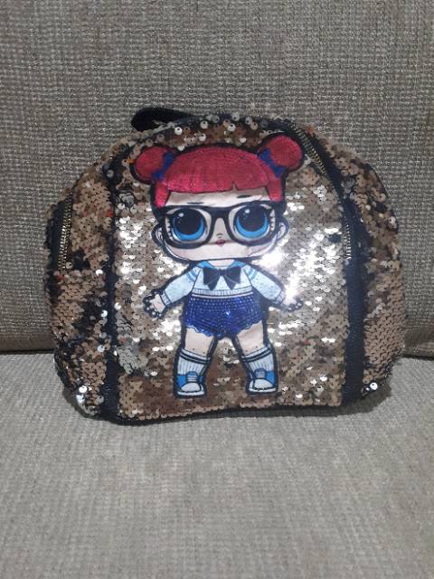 Tas Ransel Sequin Lol LED