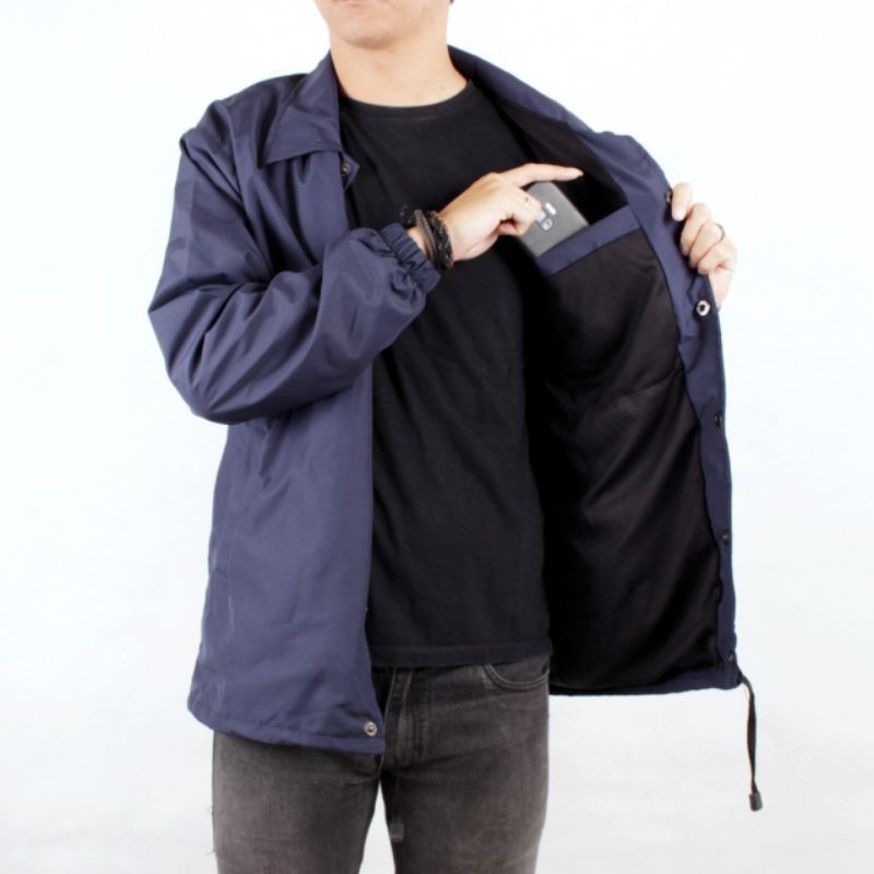 [WANGKER'S Original] Jaket Pria Coach Unisex Sablon New Art Wangkers Hard Work Beats Talent