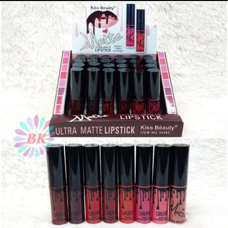 LIPSTIK KISBEAUTY LIPSTICK ULTRA MATTE 8 WARNA