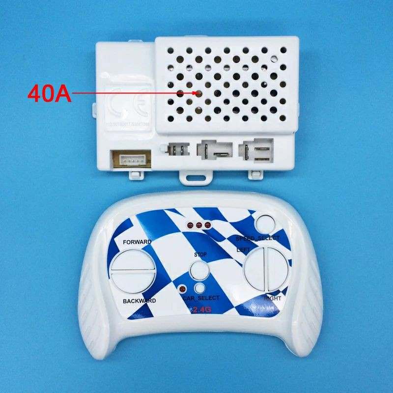 Remot Control Set Receiver Bluetooth 2,4Ghz 12V 40A Putih ( Modul PCB) Mobil Aki , Pliko Anak