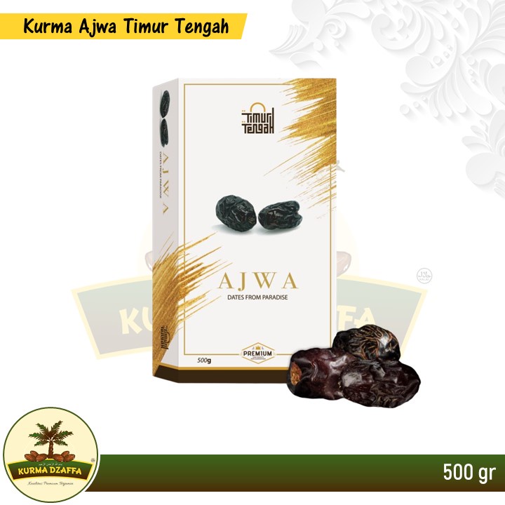 

Kurma Ajwa Timur Tengah Premium 500 gr/Kurma Nabi Asli Madinah