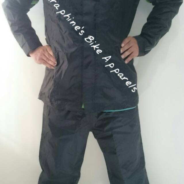 JAKET/JAS HUJAN (RAIN COAT) ORIGINAL KAWASAKI RS TAICHI - ALL SIZE L (HITAM) RAINSUIT