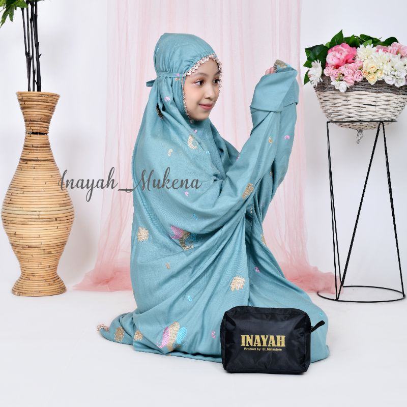 Mukena Terusan Anak Remaja Tanggung Bordir Starla-Wardah