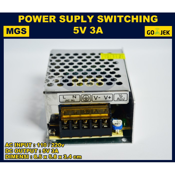 3Pcs Power Supply 5v 3a