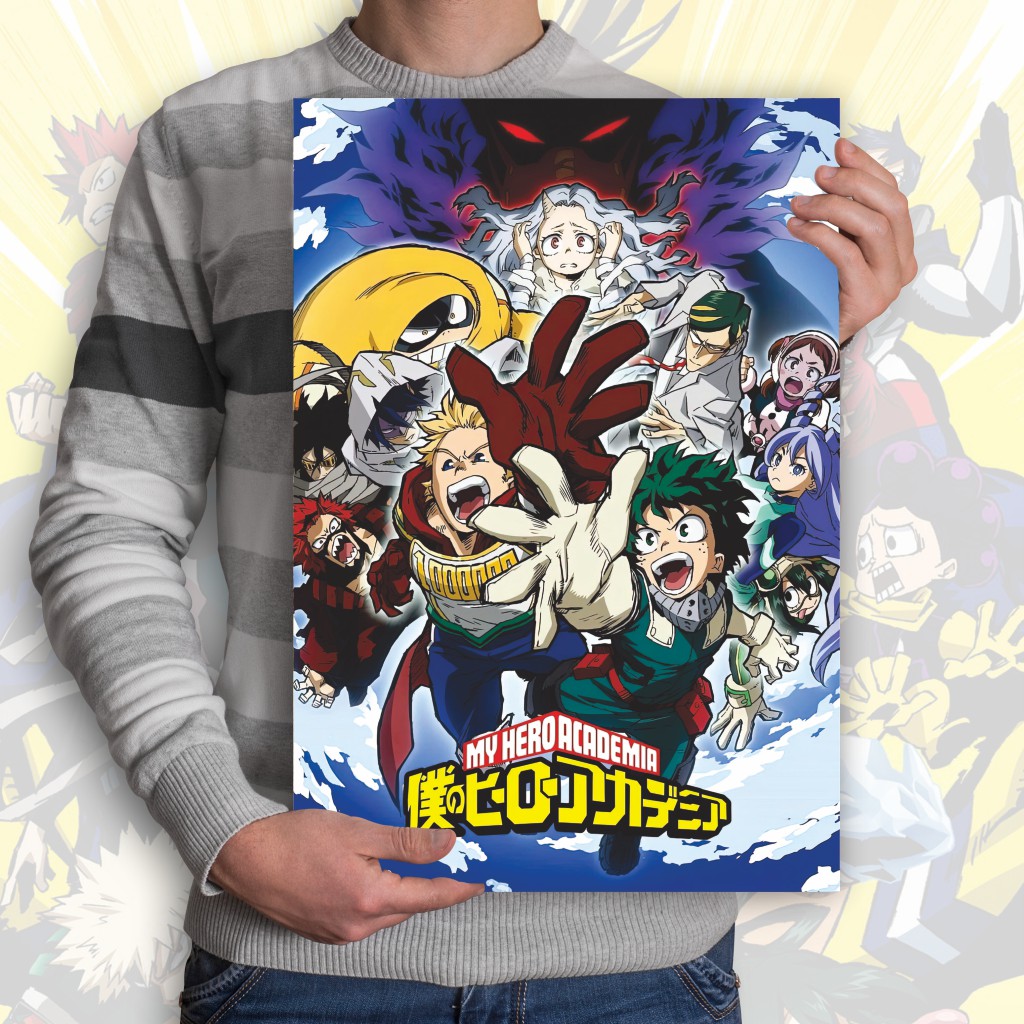 Poster Boku no Hero Academia Anime My Hero Academia A3+ Deku Midoriya Izuku Bakugo Todoroki-16 BNHA S4